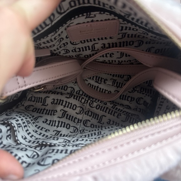 Juicy Couture Blush Quilted Faux Fur Shoulder Bag - Picture 4 of 5